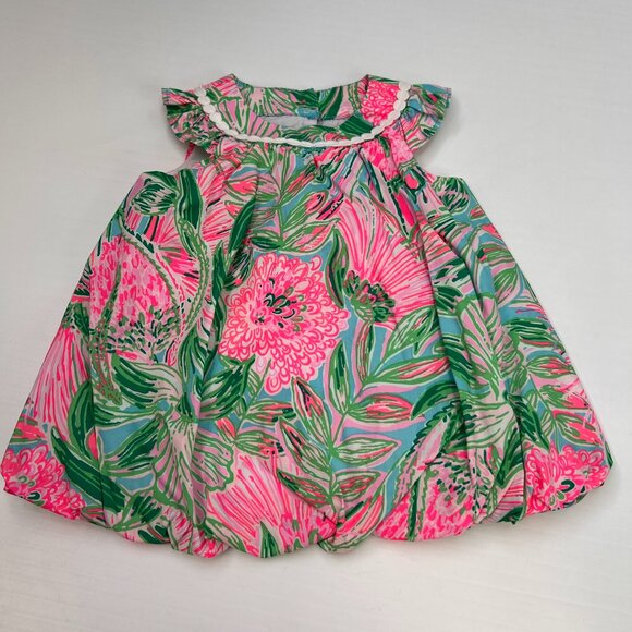 Lilly Pulitzer Set Baby 6 Month Paloma Dress Floral Top Party Resort Hype Core